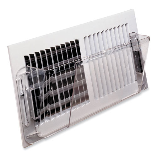 Adjustable Sidewall Register Air Deflector, 10 X 3 X 5.5, Clear.