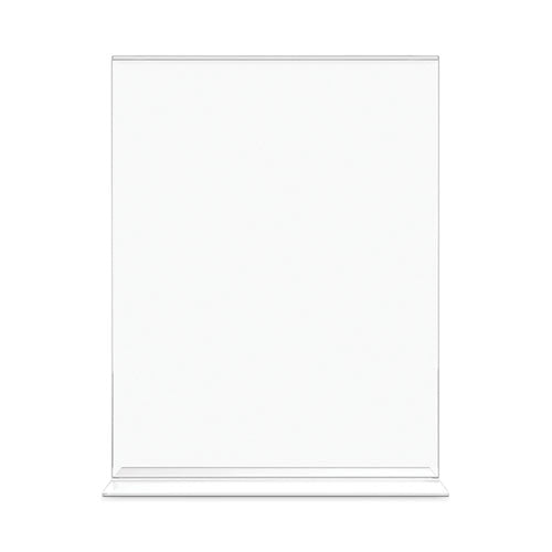 Classic Image Double-sided Sign Holder, 8.5 X 11 Insert, Clear.
