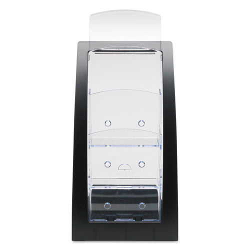 3-tier Literature Holder, Leaflet Size, 6.75w X 6.94d X 13.31h, Black.