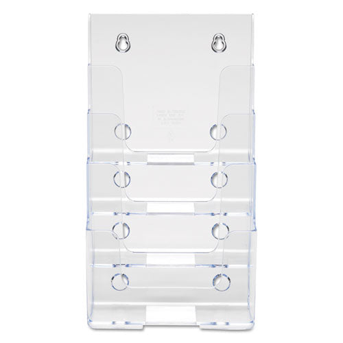 4-compartment Docuholder, Booklet Size, 6.88w X 6.25d X 10h, Clear.
