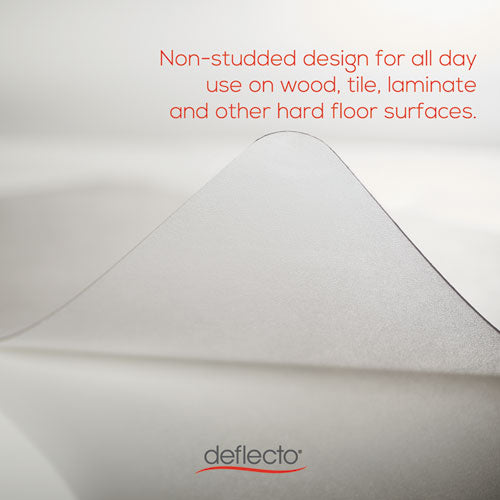 All Day Use Chair Mat - Hard Floors, 45 X 53, Rectangle, Clear.