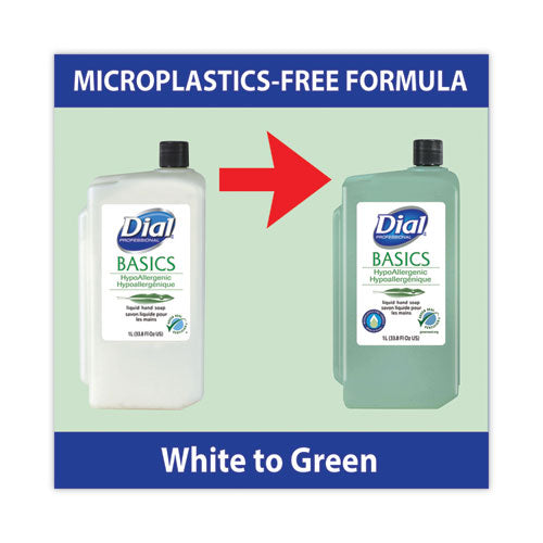 Basics Mp Free Liquid Hand Soap, Unscented, 1 L Refill Bottle, 8/carton.