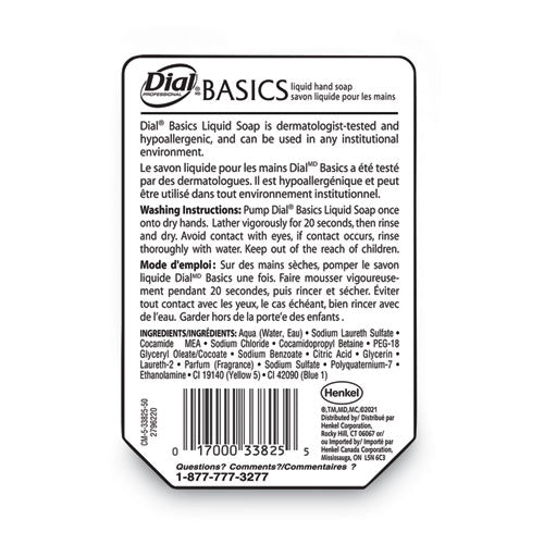 Basics Mp Free Liquid Hand Soap Refill For Versa Dispenser, Unscented, 15 Oz Refill Bottle, 6/carton.