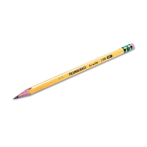 Tri-write Triangular Pencil, Hb (#2), Black Lead, Yellow Barrel, Dozen.
