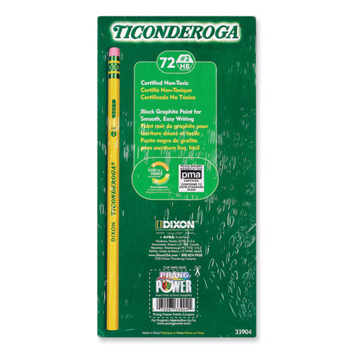 Pencils, Hb (#2), Black Lead, Yellow Barrel, 72/pack.