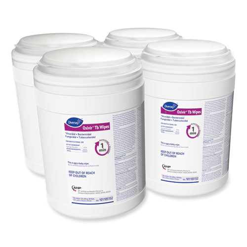 Oxivir Tb Disinfectant Wipes,6 X 6.9, Characteristic Scent, White, 160/canister, 4 Canisters/carton