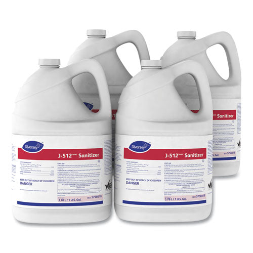 J-512tm/mc Sanitizer, 1 Gal Bottle, 4/carton.