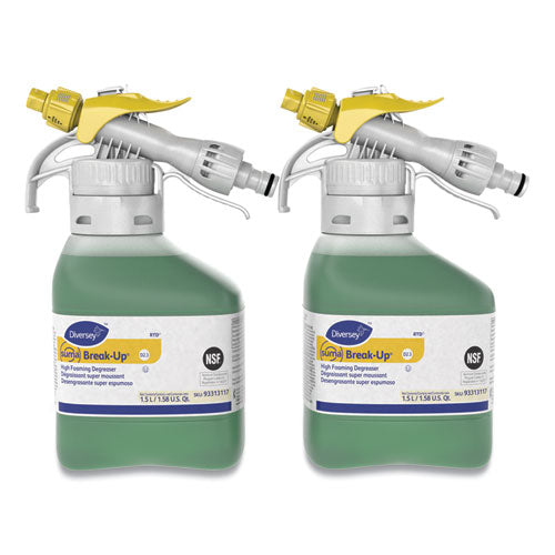 Suma Break-up Heavy-duty Foaming Grease-release Cleaner, 1,500 Ml Bottle, 2/carton.