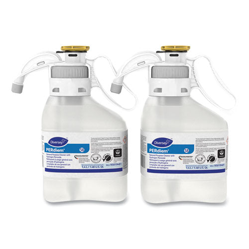 Perdiem Concentrated General Cleaner With Hydrogen Peroxide, 47.34 Oz, Bottle, 2/carton.