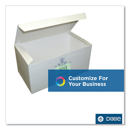 Tuck-top One-piece Paperboard Take-out Box, 9 X 5 X 3, White, Paper, 250/carton.