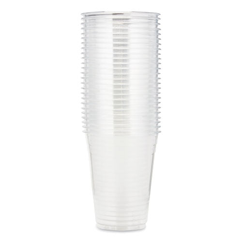 Clear Plastic Pete Cups, 16 Oz, 50/sleeve, 20 Sleeves/carton