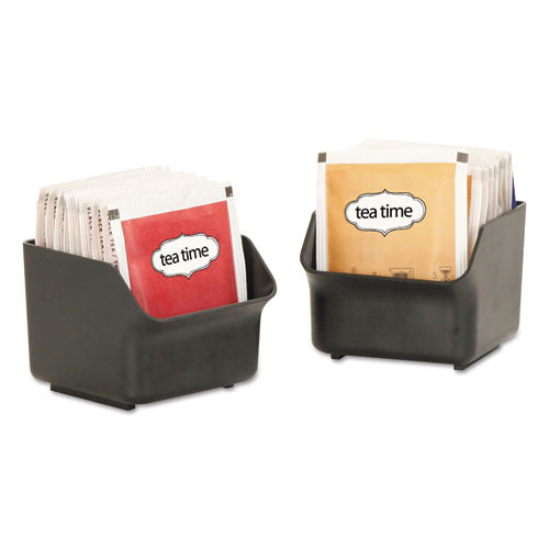 Baggy Nine-drawer Tea Bag And Accessory Holder, 10.24 X 4.33 X 13.11, Black.