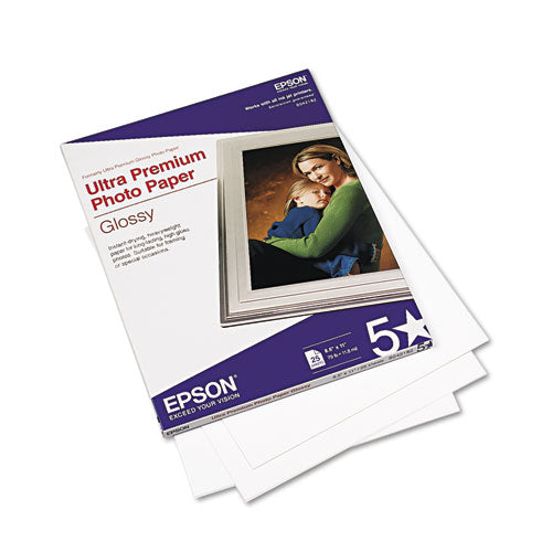 Ultra Premium Glossy Photo Paper, 11.8 Mil, 4 X 6, Glossy Bright White, 60/pack.