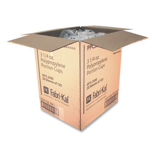 Portion Cups, 2 Oz, Clear, 2,500/carton.