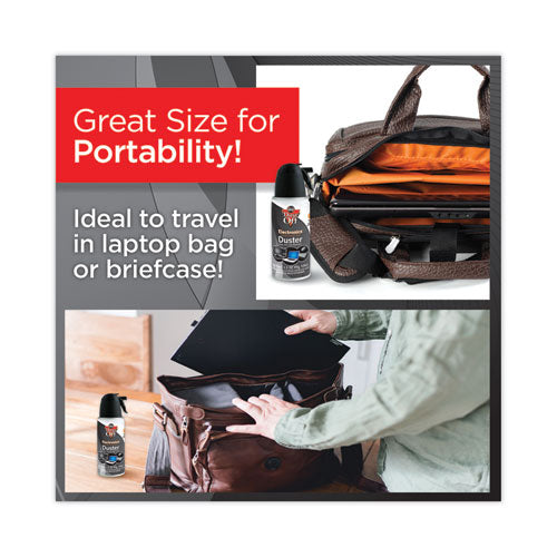 Disposable Compressed Air Duster, 3.5 Oz Can.