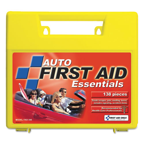 Essentials First Aid Kit For 5 People, 138 Pieces, Plastic Case