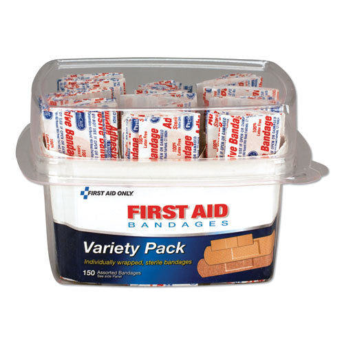 First Aid Bandages, Assorted, 150 Pieces/kit