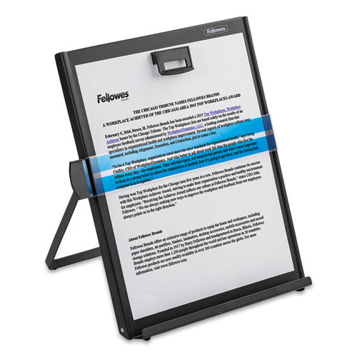 Metal Copyholder, 200 Sheet Capacity, Steel, Black.