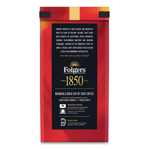 Folgers 1850 Coffee – Black Gold, Ground, 12 oz Bag