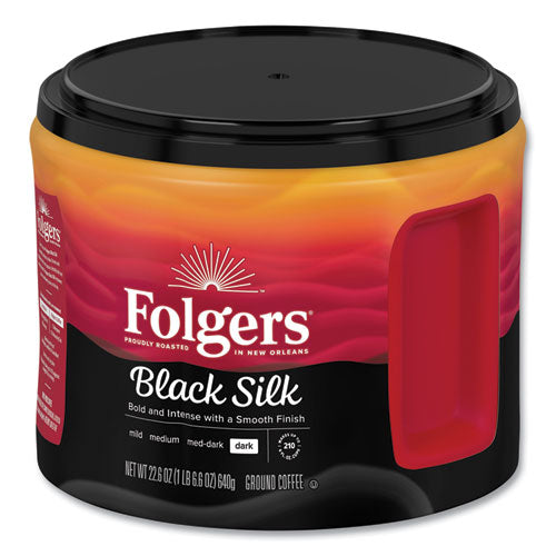 Coffee, Black Silk, 22.6 Oz Canister.