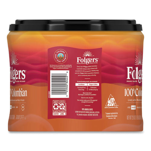 Folgers Colombian Medium Roast Ground Coffee, 22.6 Ounce 100%