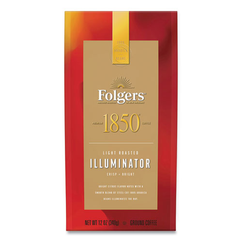 Coffee, Illuminator Blend, Light Roast, Ground, 12 Oz Bag, 6/carton