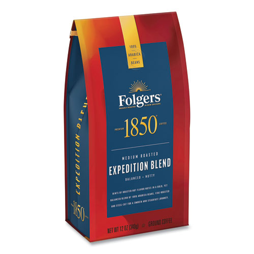 Coffee, Expedition Blend, Medium Roast, Ground, 12 Oz Bag, 6/carton.