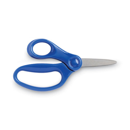 Kids Scissors, Pointed Tip, 5"Long, 1.75" Cut Length, Straight Handle, Randomly Assorted Handle Color
