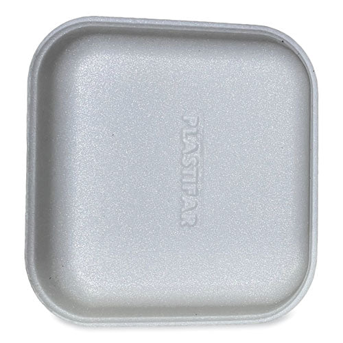 Meat Trays, #1, 5.38 X 5.38 X 1.07, White, 500/carton.