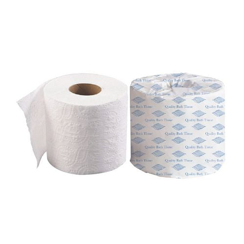 Standard Bath Tissue, White, 2-ply, 4 X 3, 500 Sheets/roll, 96 Rolls/carton