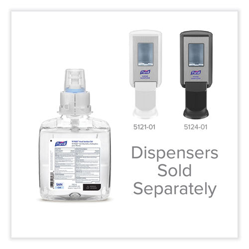 Vf Plus Gel Hand Sanitizer, 1,200 Ml Refill Bottle, Fragrance-free, For Cs4 Dispensers, 4/carton.