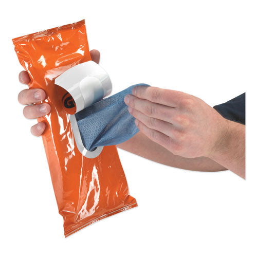 Fast Towels Hand Cleaning Towels, 2-ply, 7.75 X 11, Fresh Citrus, Blue, 60/pack, 6 Packs/carton.