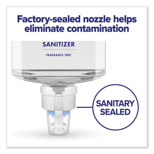 Advanced Hand Sanitizer Gentle And Free Foam,1,200 Ml Refill, Fragrance-free, For Es8 Dispensers, 2/carton