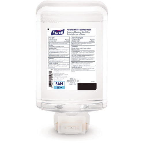 Advanced Hand Sanitizer Foam, For Es10 Automatic Dispenser, 1,200 Ml Refill, Citrus Scent, 2/carton