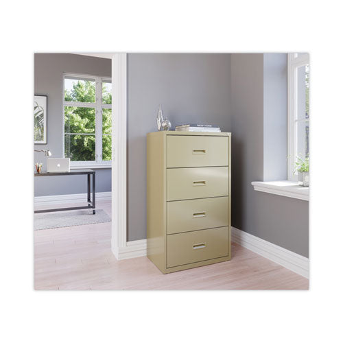 Lateral File Cabinet, 4 Letter/legal/a4-size File Drawers, Putty, 30 X 18.62 X 52.5.