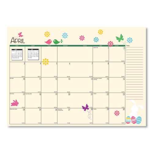 Seasonal Monthly Planner, Illustrated Seasons Artwork,10 X 7, Light Blue Cover, 12-month (jan To Dec): 2025
