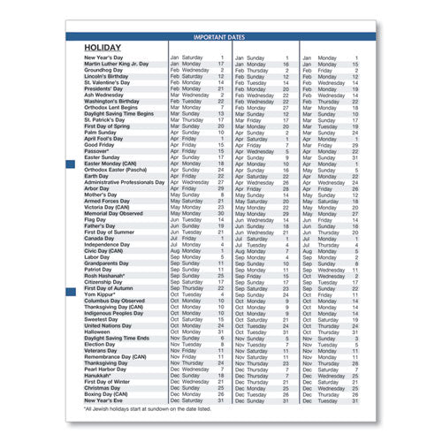 Earthscapes Recycled Ruled Monthly Planner, Landscapes Color Photos, 11 X 8.5, Black Cover, 14-month: Dec 2024 To Jan 2026.