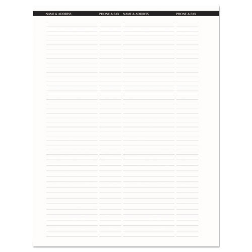 Recycled Professional Weekly Planner, 15-minute Appts,11 X 8.5, Black Wirebound Soft Cover, 24-month: Jan 2025 To Dec 2026