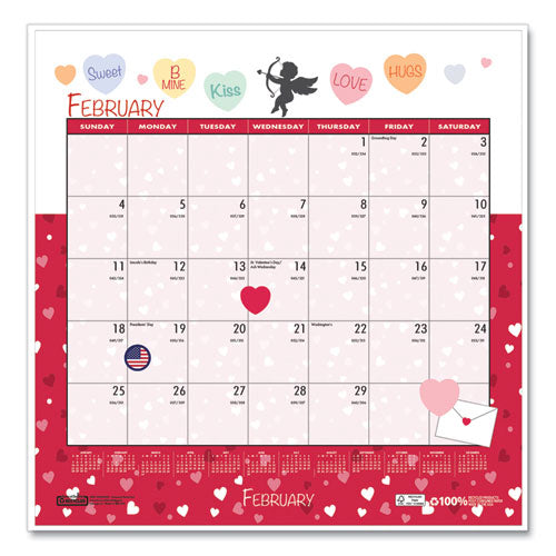 Recycled Seasonal Wall Calendar, Illustrated Seasons Artwork, 12 X 12, 12-month (jan To Dec): 2025.