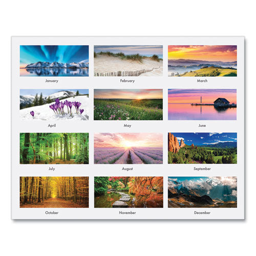 Earthscapes Recycled Monthly Wall Calendar, Scenic Beauty Photography, 12 X 16.5, White Sheets, 12-month (jan-dec): 2025.