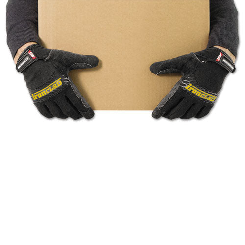 Box Handler Gloves, Black, Medium, Pair.