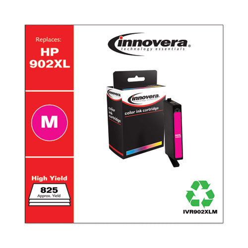 Remanufactured Magenta High-yield Ink, Replacement For 902xl (t6m06an), 825 Page-yield