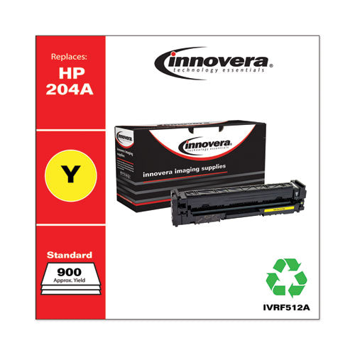 Remanufactured Yellow Toner, Replacement For 204a (cf512a), 900 Page-yield.