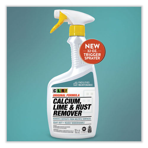 Calcium, Lime And Rust Remover, 32 Oz Spray Bottle, 6/carton.