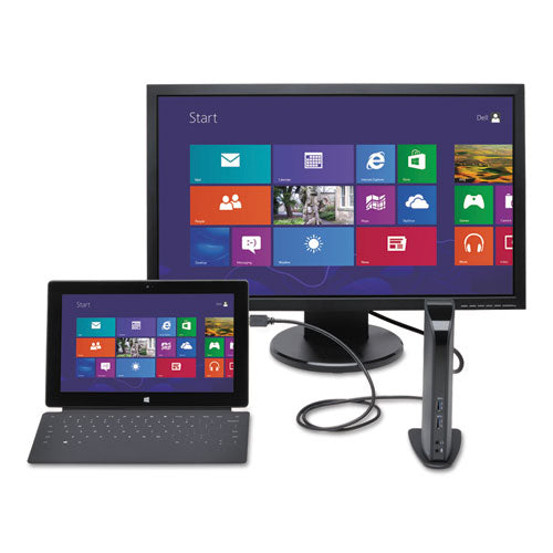 Usb 3.0 Docking Station With Dvi/hdmi/vga Video, 1 Dvi And 1 Hdmi Out.