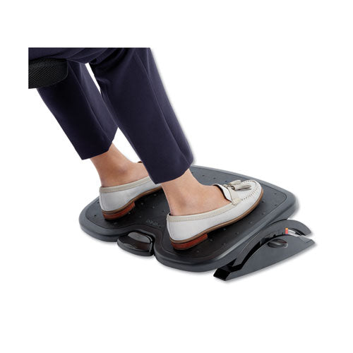 Solemate Plus Adjustable Footrest With Smartfit System, 21.9w X 3.7d X 14.2h, Black.
