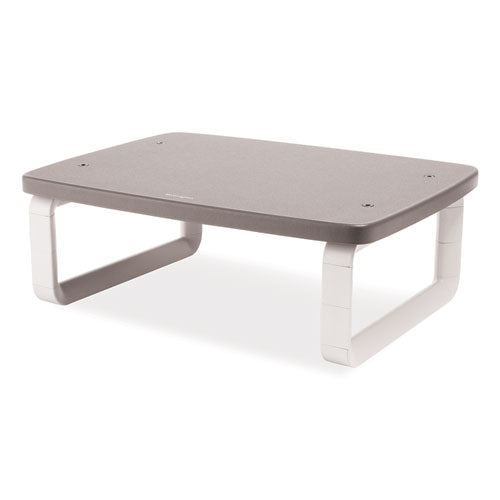 Monitor Stand With Smartfit, For 24" Monitors, 15.5" X 12" X 3" To 6", Black/gray, Supports 80 Lbs.