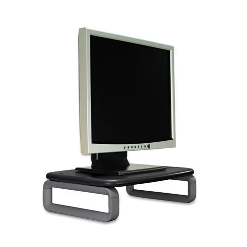Monitor Stand With Smartfit, For 24" Monitors, 15.5" X 12" X 3" To 6", Black/gray, Supports 80 Lbs.