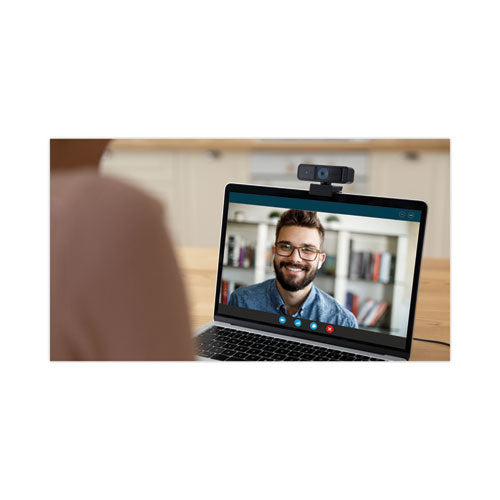 W2000 1080p Auto Focus Webcam, 1920 Pixels X 1080 Pixels, 2 Mpixels, Black.