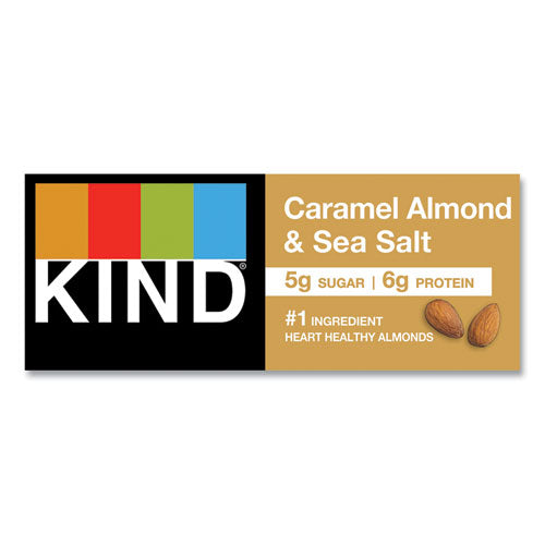 Nuts And Spices Bar, Caramel Almond And Sea Salt, 1.4 Oz Bar, 12/box.